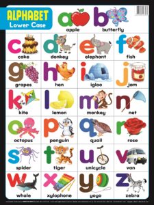 Educational Chart Mini Alphabet Lower Case