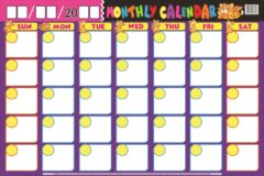 Education Charts Monthly Calendar