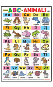 Education Charts ABC Animals