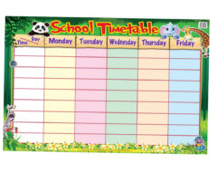 Education Charts School Timetable