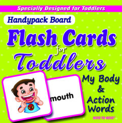 Handypack Bord Flashcards for Toodlers 3years My Body & Action Words