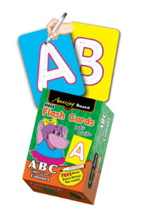 Amazing Board Mini Flash Cards ABC Upper Case & Colours Revised (with marker pen)