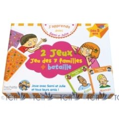 J’apprends avec Sami et Julie: Jeux 7 familles + cartes